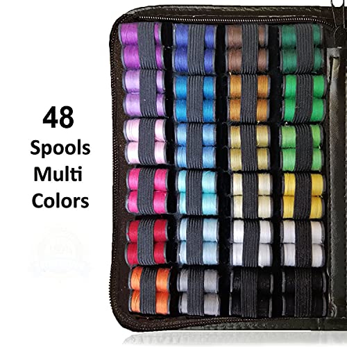 ARTIKA Sewing Kit for Adults and Kids (119 PCS) - Small Beginner Set w/Multicolor Thread, Needles, Scissors, Thimble & Clips - Emergency Repair and Travel Kits - Sewing Accessories and Supplies - Image 3