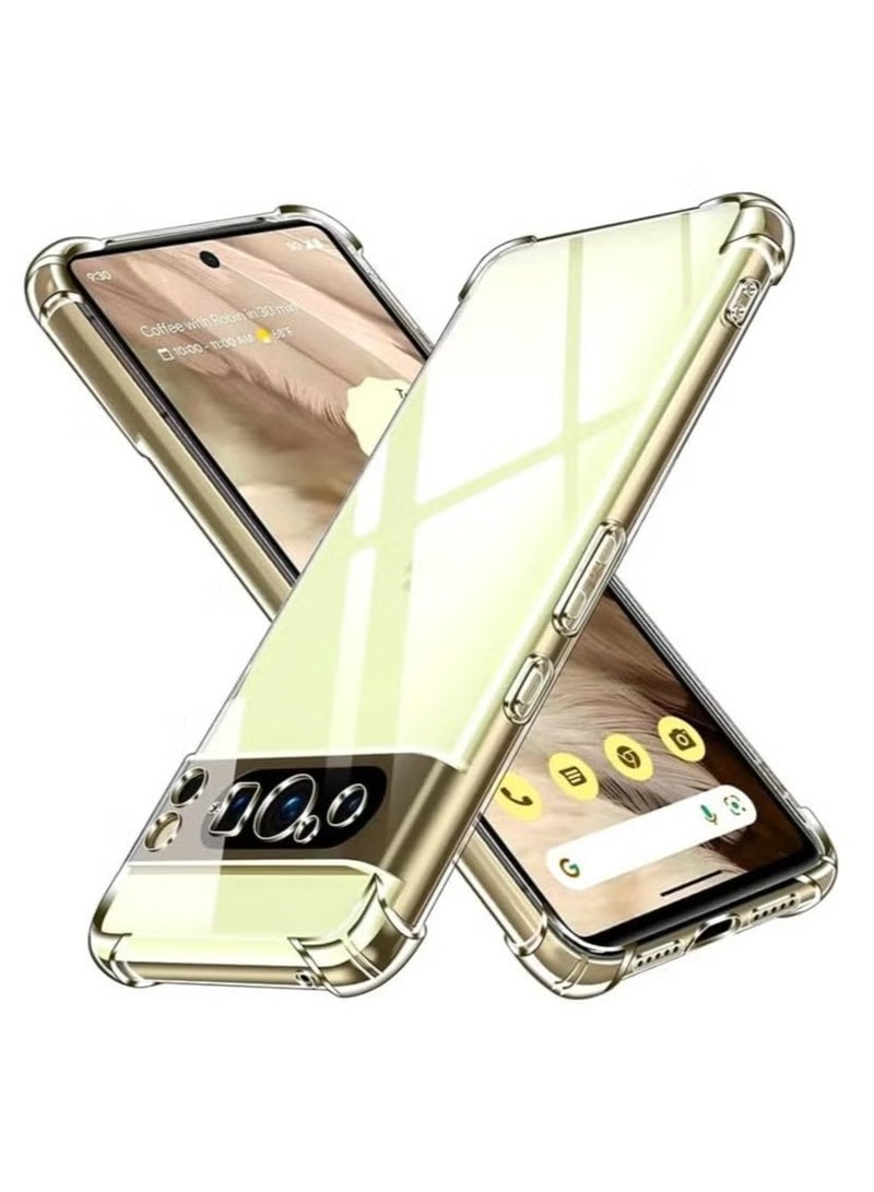 ELTRAZONE Google Pixel 9 Pro XL Case Cover Shock-Absorbing Bumper with Camera Protection, Crystal Clear Soft TPU Transparent Case for Google Pixel 9 Pro XL 5G - Image 1