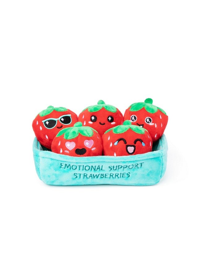 WHAT DO YOU MEME? What Do You Meme Emotional Support Strawberries - Strawberry Plush Toys - Image 1