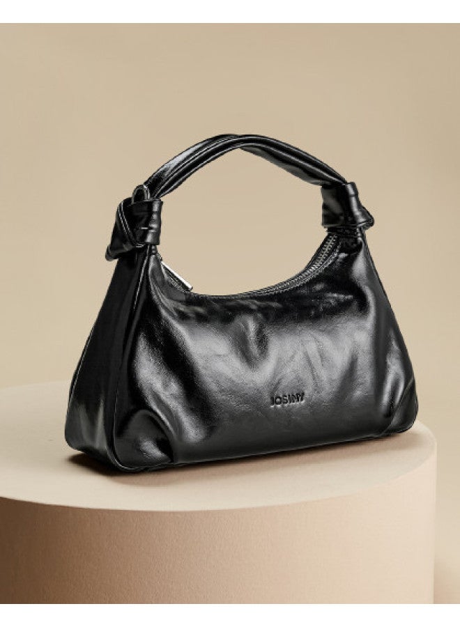 Josiny Niche Pleated Handbag Cloud Bag Women New Trendy Fashion Versatile Solid Color Handheld Crossbody Bag - Image 1