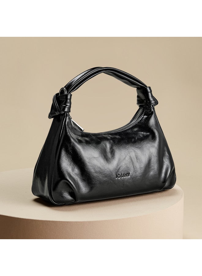 Josiny Niche Pleated Handbag Cloud Bag Women New Trendy Fashion Versatile Solid Color Handheld Crossbody Bag - Image 2