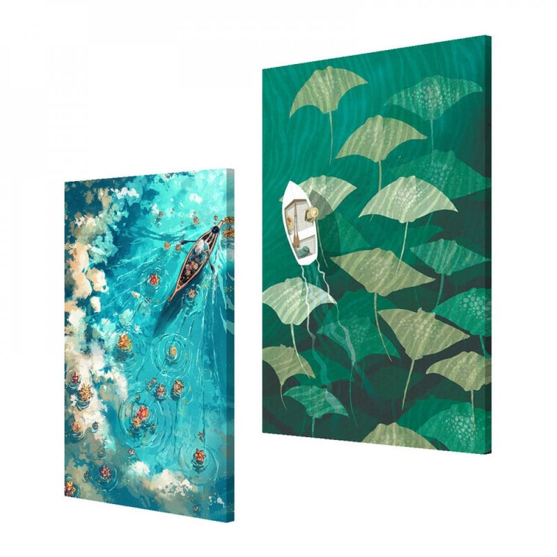 ماركتنا لوحة قماشية ثنائية بتصميم طبيعة - Image 2