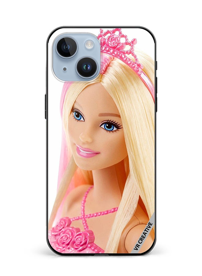 VR CREATIVE Protective Case Cover For Apple iPhone 15 Barbie With Hair Design Multicolour - Image 1