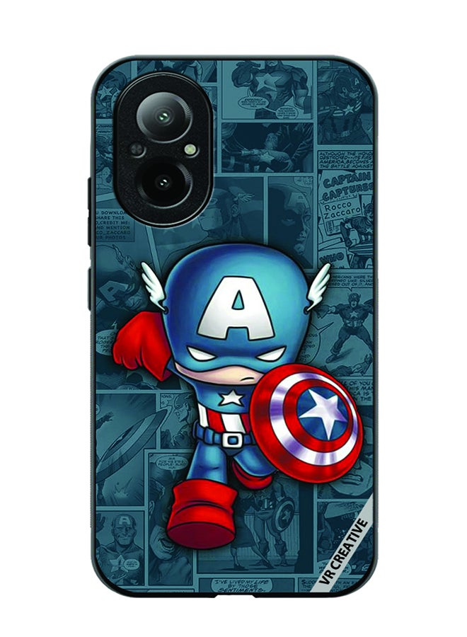 VR CREATIVE غطاء حماية لهاتف Realme C67 4G بتصميم Avengers متعدد الألوان - Image 1