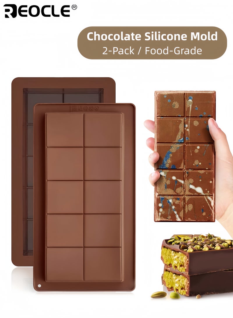 ريوكل قوالب شوكولاتة سيليكون كبيرة جدًا، مصنوعة من مادة خالية من مادة BPA، بتصميم على شكل قضيب محشو. أدوات احترافية لصنع الحلوى بسطح غير لاصق، للاستخدام في المطبخ والخبز. - Image 1