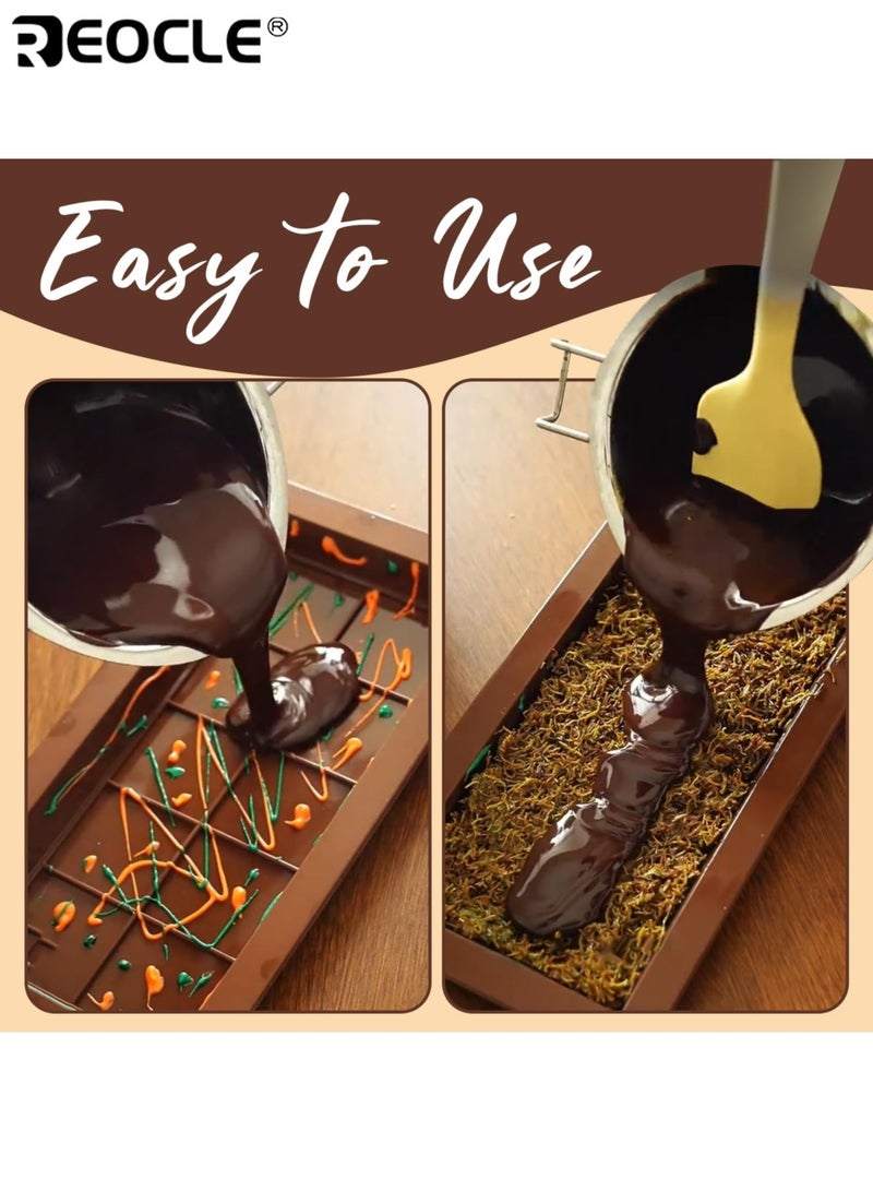 ريوكل قوالب شوكولاتة سيليكون كبيرة جدًا، مصنوعة من مادة خالية من مادة BPA، بتصميم على شكل قضيب محشو. أدوات احترافية لصنع الحلوى بسطح غير لاصق، للاستخدام في المطبخ والخبز. - Image 4