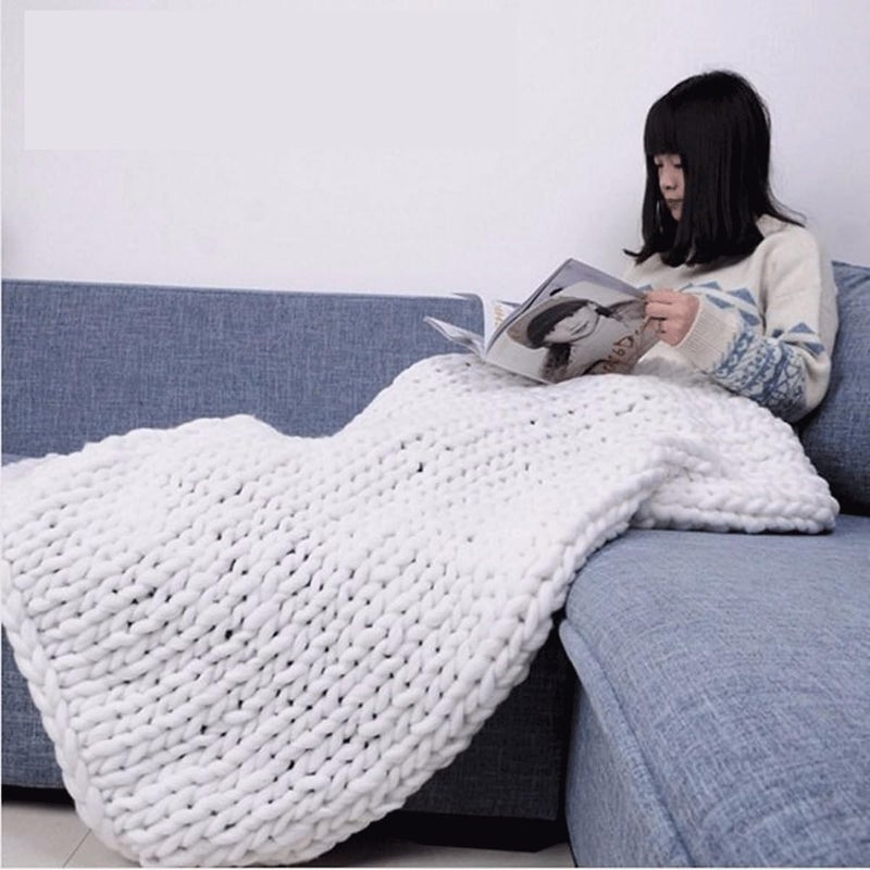 Knitting Wool Yarn Fancy Yarns Extra Thick Chenille Blanket Soft Fluffy Weaving Iceland Coarse for Arm Big Chunky for Pet Bed(34@,5 roll(1250g)) - Image 5