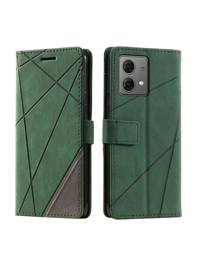 S-TOP Case For Motorola Edge 40 Neo Skin Feel Splicing Leather Phone Case - Image 2