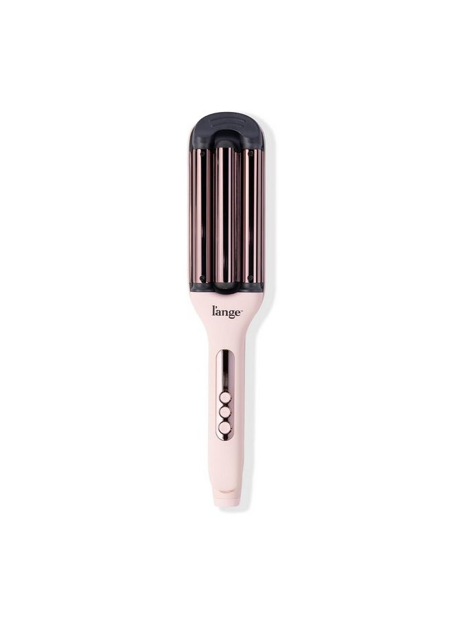 L'ANGE HAIR - L'ANGE Hair Le Vogue Titanium Deep Waver Blush | | Titanium 3 Barrel Waving Tool | 10-Second Smart Timer for Easy Styling | Adjustable Temperature: 250-450°F - Image 1