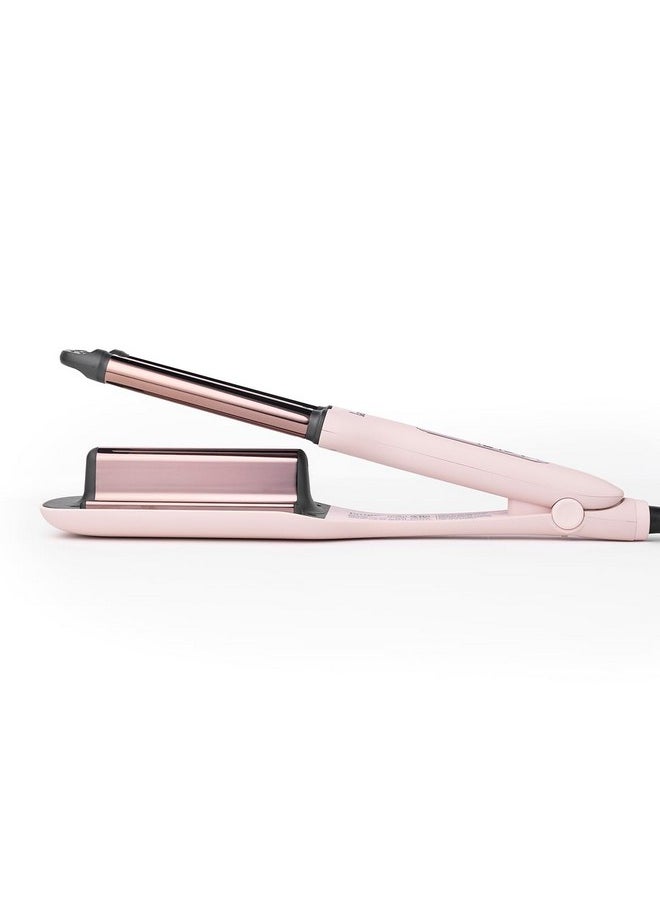 L'ANGE HAIR - L'ANGE Hair Le Vogue Titanium Deep Waver Blush | | Titanium 3 Barrel Waving Tool | 10-Second Smart Timer for Easy Styling | Adjustable Temperature: 250-450°F - Image 1