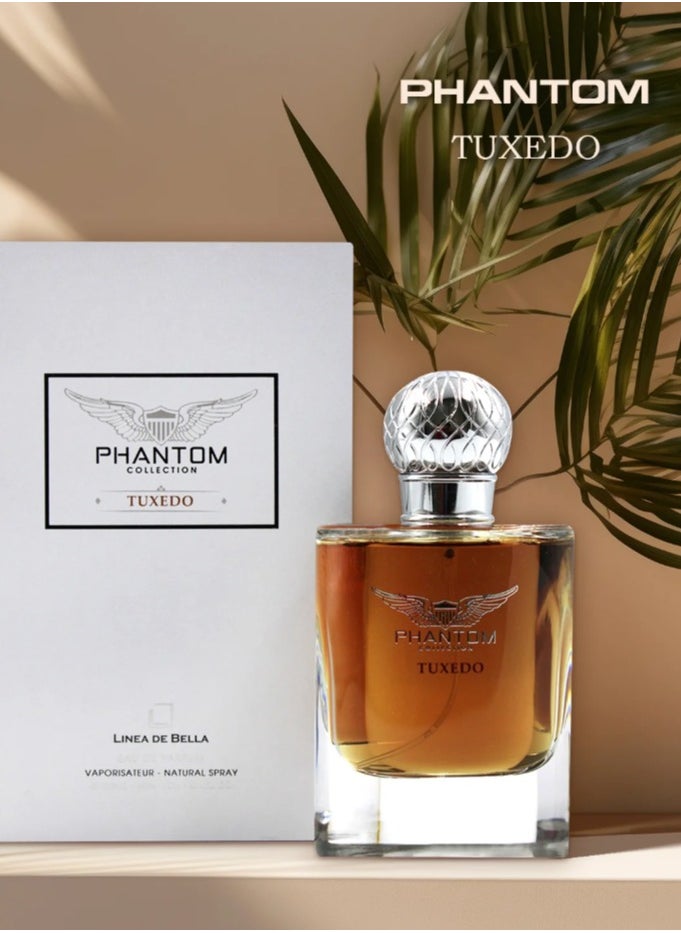 Linea De Bella Phantom Collection Tuxedo Long Lasting Perfume – 100ml | Premium Leather & Sweet Oud | Long Lasting Perfume for All | Elegant Luxury Perfume  - Image 4