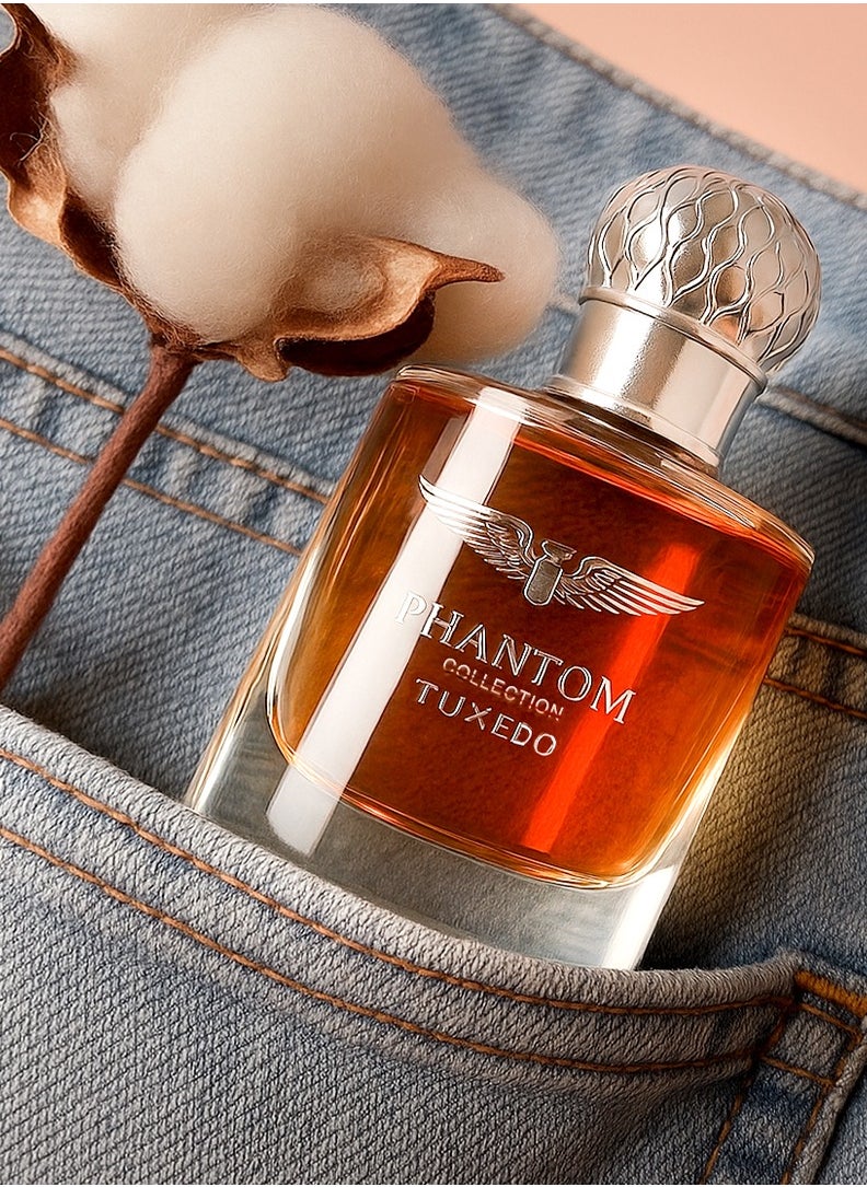 Linea De Bella Phantom Collection Tuxedo Long Lasting Perfume – 100ml | Premium Leather & Sweet Oud | Long Lasting Perfume for All | Elegant Luxury Perfume  - Image 5