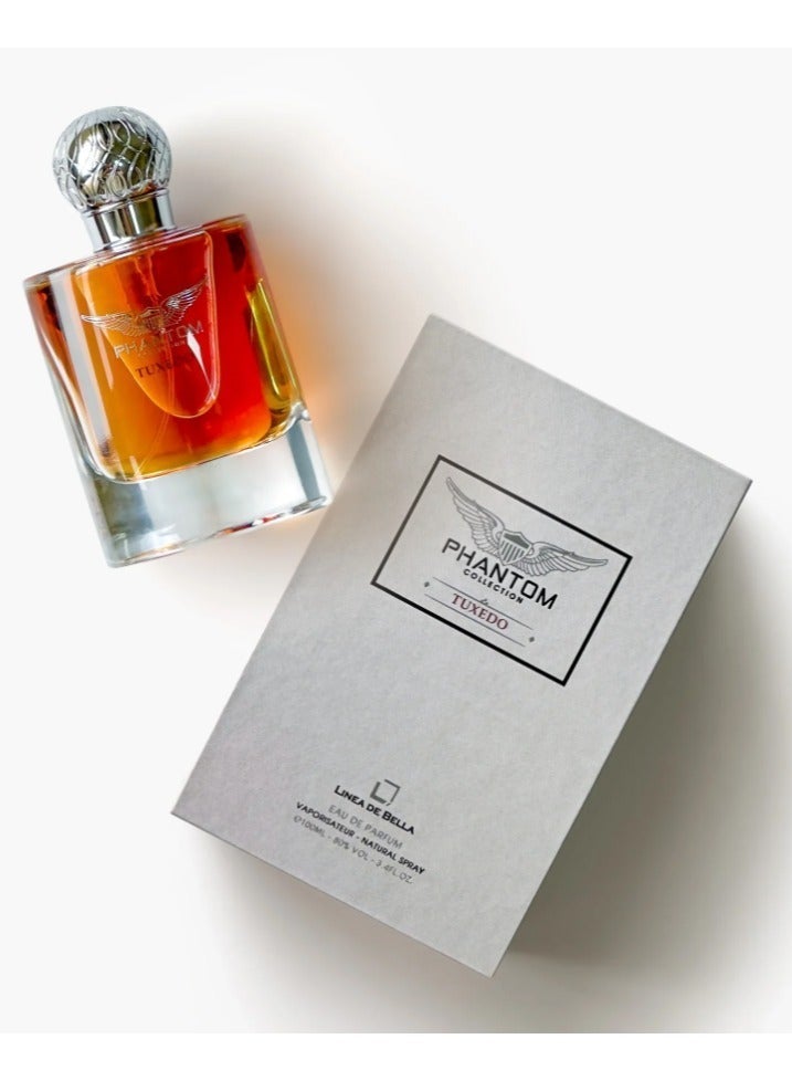 Linea De Bella Phantom Collection Tuxedo Long Lasting Perfume – 100ml | Premium Leather & Sweet Oud | Long Lasting Perfume for All | Elegant Luxury Perfume - Image 3