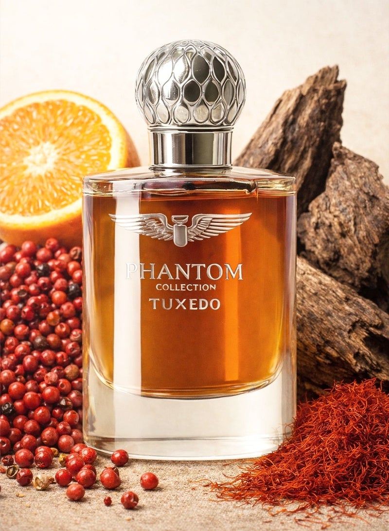 Linea De Bella Phantom Collection Tuxedo Long Lasting Perfume – 100ml | Premium Leather & Sweet Oud | Long Lasting Perfume for All | Elegant Luxury Perfume - Image 1
