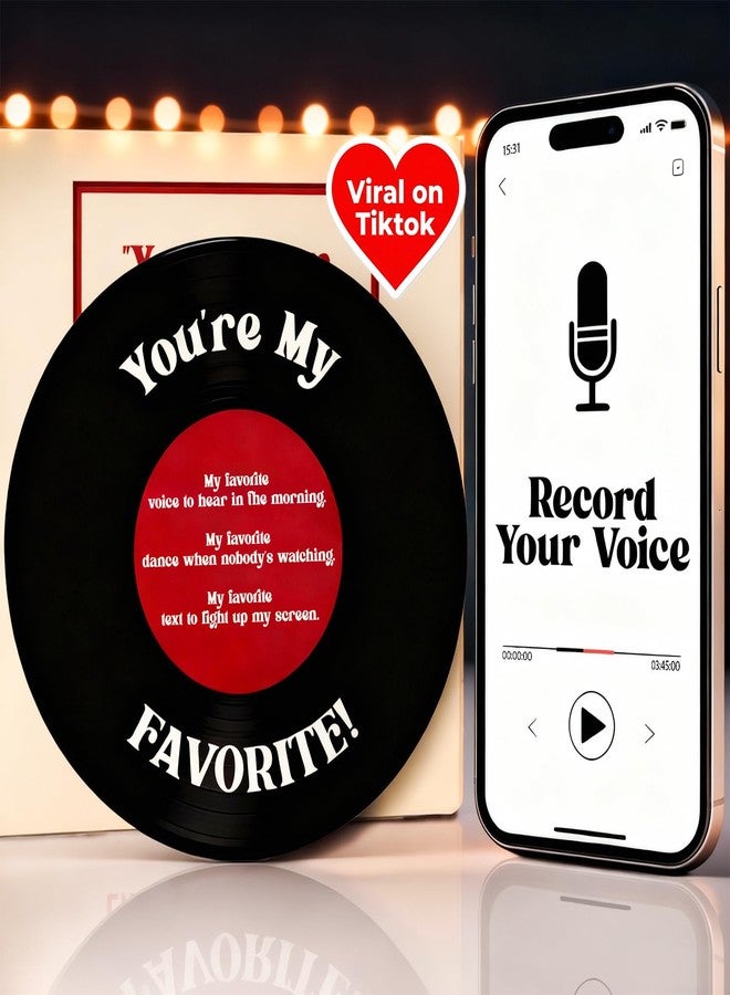 STOFINITY Recordable Anniversary Card for Him Her - Romantic Card for Boyfriend, Girlfriend, Husband, Wife, Women, Men - Cute Love Gifts for Birthday, Valentine, Christmas - Image 1