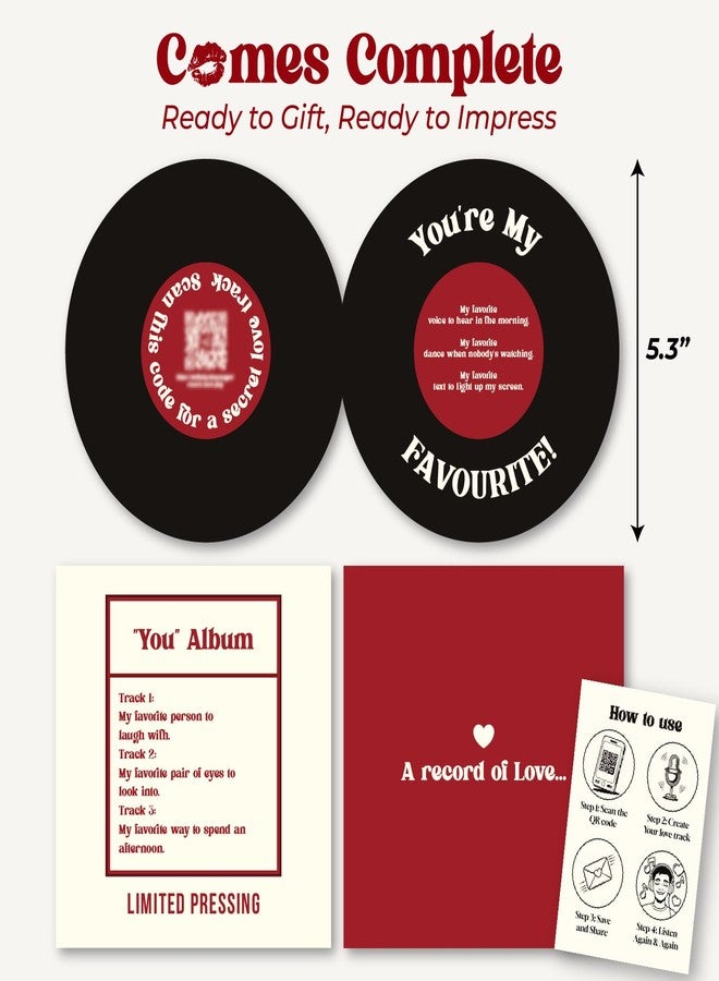 STOFINITY Recordable Anniversary Card for Him Her - Romantic Card for Boyfriend, Girlfriend, Husband, Wife, Women, Men - Cute Love Gifts for Birthday, Valentine, Christmas - Image 2