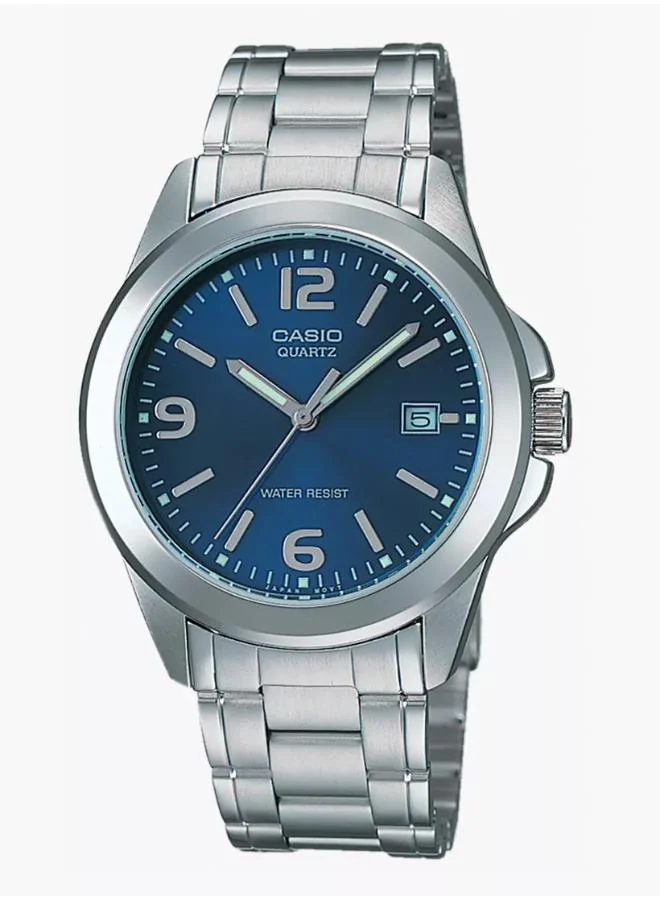 كاسيو Men's Resin Analog Watch MTP-1215A-2ADF - 38 mm