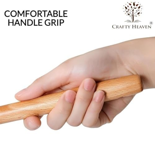 Crafty Heaven Wooden Handle Silicone Spatula Set for Kitchen BPA Free Non-Stick Non Toxic Cooking High Heat Resistant Ladles Turner Serving Cooking Spoon Set of 3 (Gray) - Image 3