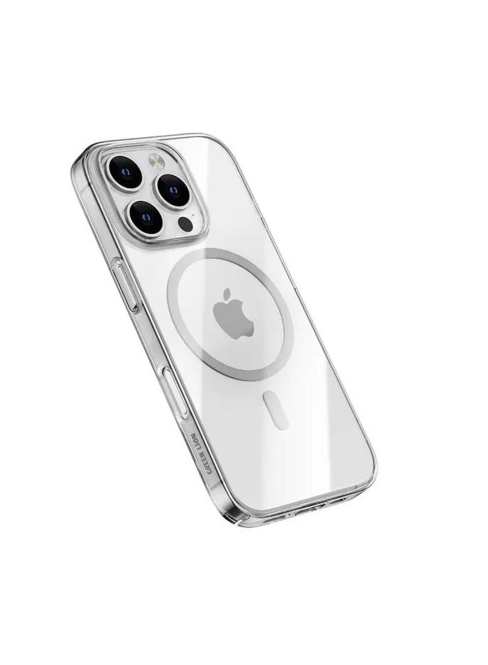 GREEN LION iPhone 16 Pro Max Magsafe Case Delgado / Anti Fingerprint Back Cover / Anti Scratch / Anti Yellowing / Daily Protection / Precise Cutouts / Ultra HD Clarity / Camera Protection / Ultra Drop Protection - Clear - Image 3