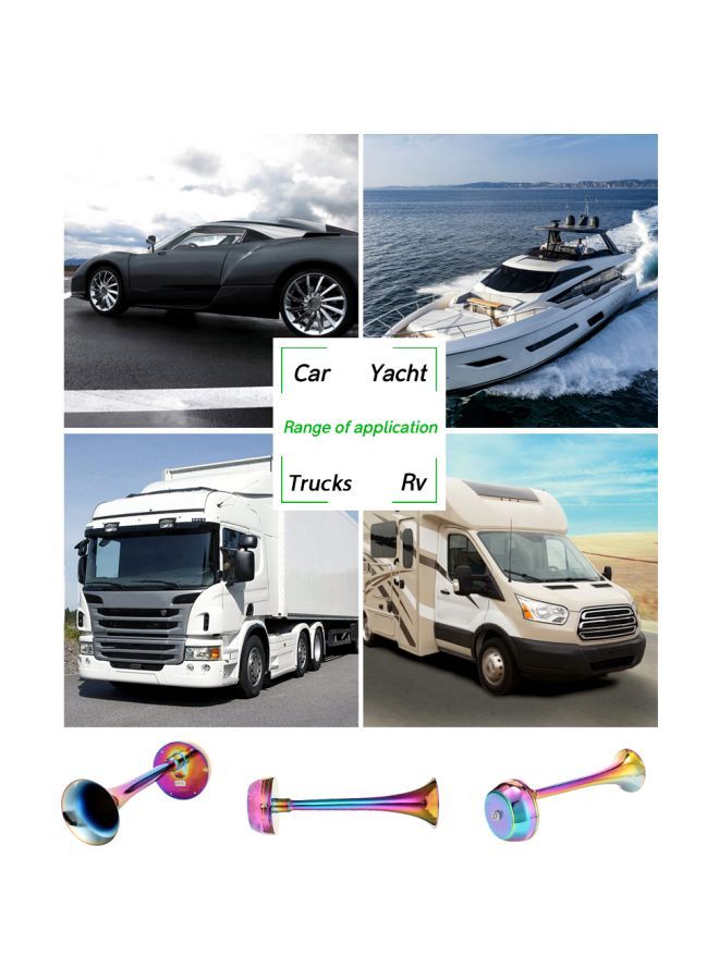 إسكدنيا بوق من الكروم مع إكسسوارات - Image 4