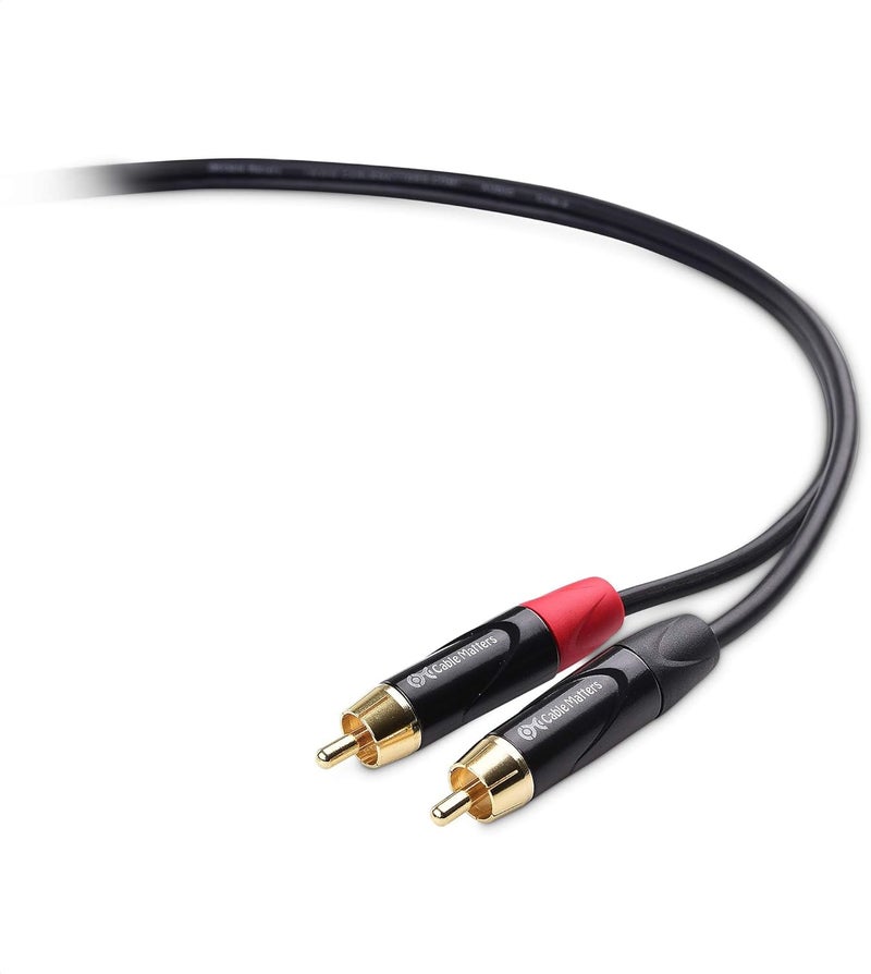 CableMatters Dual RCA to XLR Unbalanced Interconnect Cable - 10ft, XLR to RCA Cable, Male to Male - Image 5