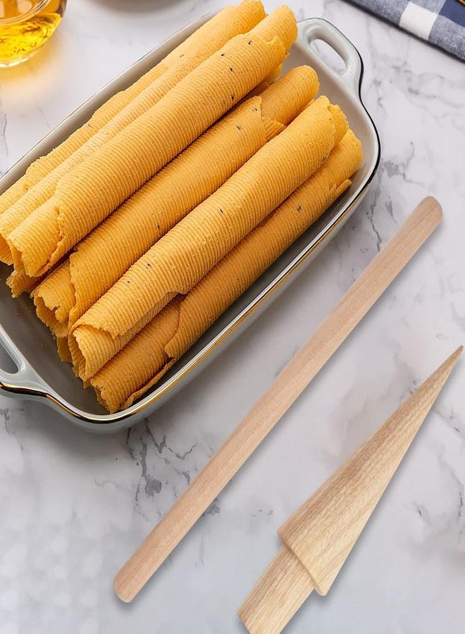Luckforest Ice Cream Cone Molds, Egg Rolls Rolling Pins Waffle Cone Roller Krumkake Pastry Tool for Kitchen DIY Dessert Cooking Baking Tool - Image 4