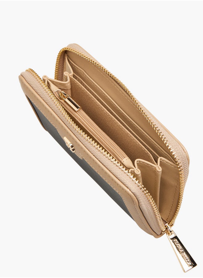 Flora Bella By Shoexpress Monogram Print Zip Around Wallet  - Image 5
