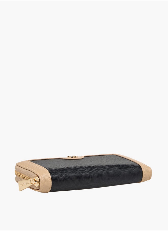 Flora Bella By Shoexpress Monogram Print Zip Around Wallet  - Image 4