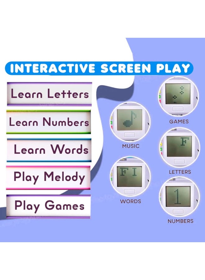 Educational Laptop Computer Toy for Kids – 20+ Interactive Learning Activities with Mouse – Early Learning Machine for Children Ages 3+, Teaches Letters, Words, Music, Games & More