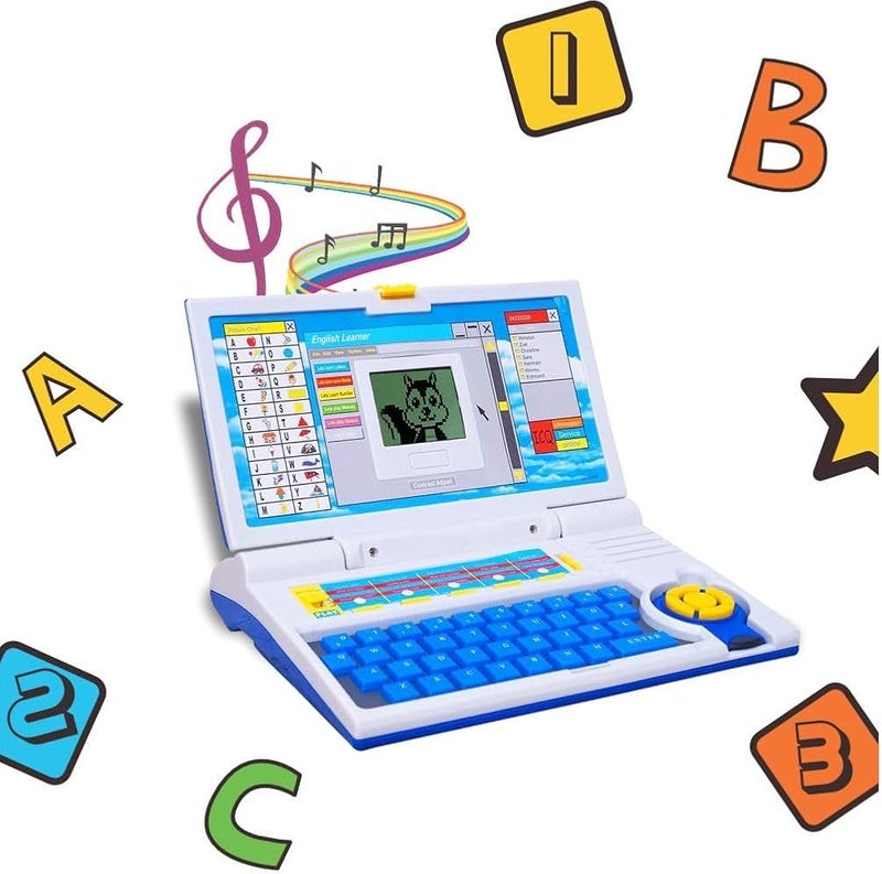 Sky Tech Educational Laptop Computer Toy for Kids – 20+ Interactive Learning Activities with Mouse – Early Learning Machine for Children Ages 3+, Teaches Letters, Words, Music, Games & More - Image 1