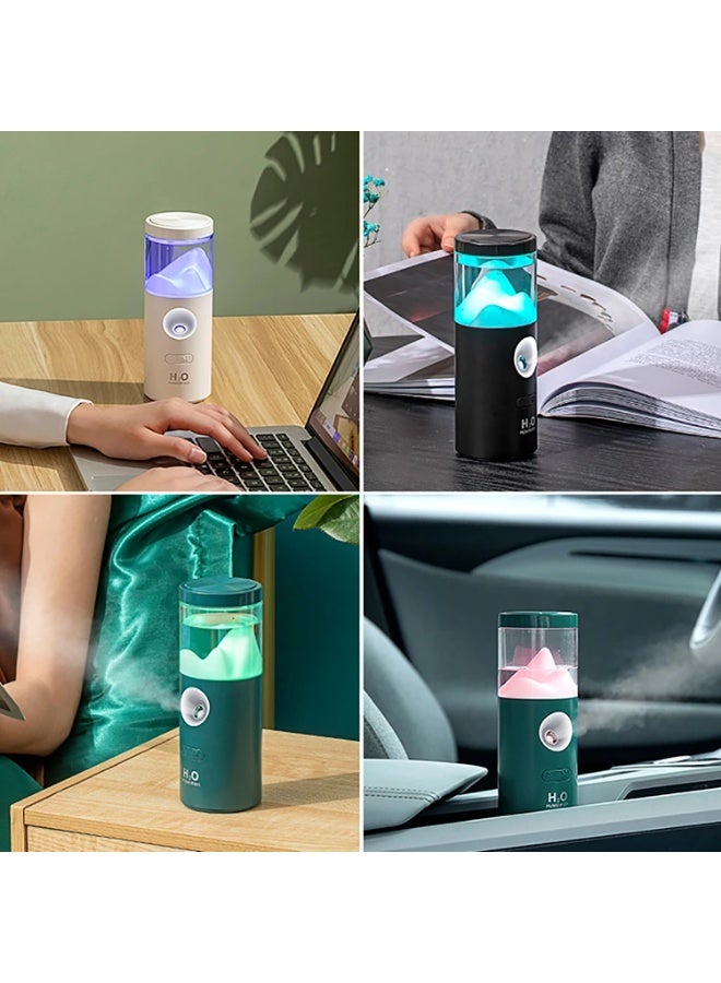 مرطب هواء (220 مل) مرطب ضباب بارد صغير، مرطب سطح مكتب شخصي USB لغرفة النوم والسفر والمكتب والمنزل - Image 5