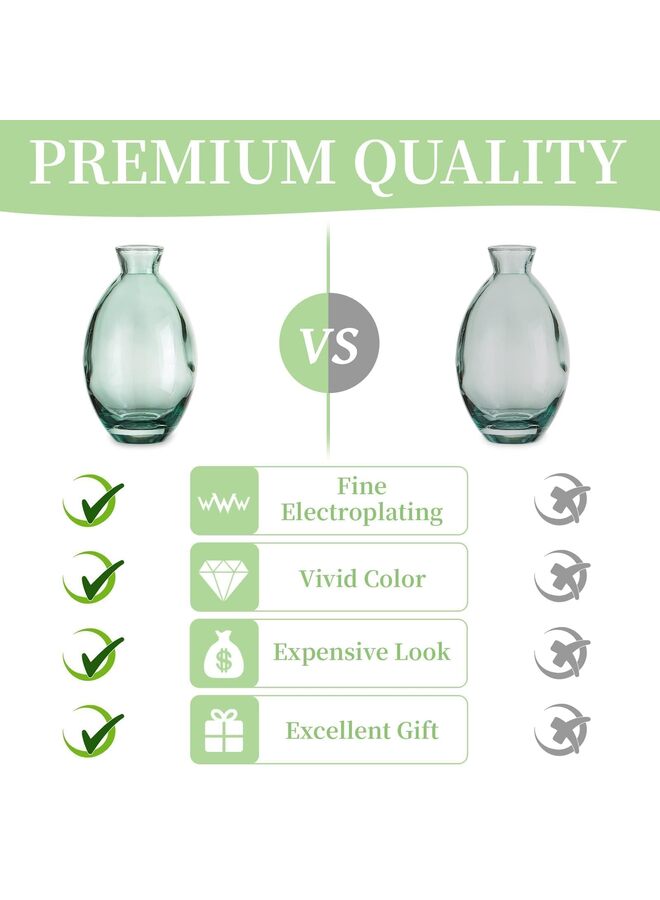 12pcs Glass Bud Vase Set, Small Flower Vases for Centerpieces in Bulk, Mini Vintage Vase for Wedding, Home,Table Decoration - Image 5