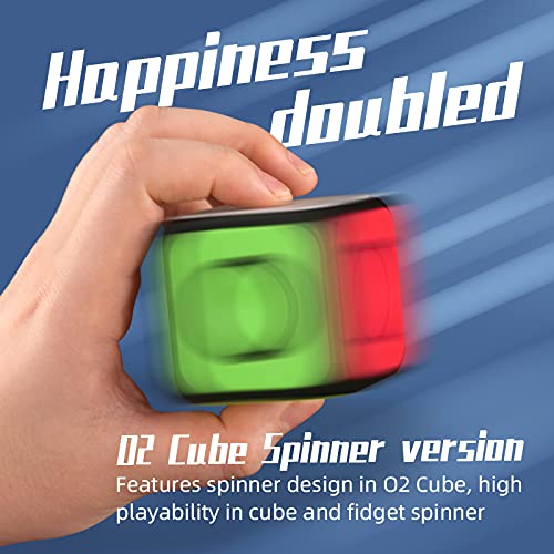 Cuberspeed QY Toys 1x1x1 Speed Cube 02 Black 1x1 Magic Cube Puzzle QY Toys O2 Cube Fidget Spinner - Image 5