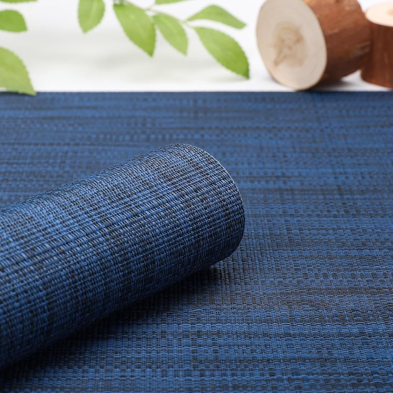 BS B&S Reversible Rectangular Knitted Placemat - Blue - Image 5