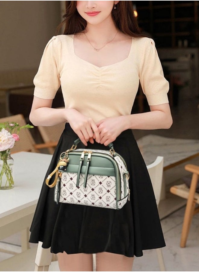 WAOKN - Women's High Quality Fashionable Shoulder Bag, Ladies Large Capacity Handbags Tote Bags Clutch Bag, PU Leather Crossbody Bags Sling Bag Side Bag Carry Bag - Image 1