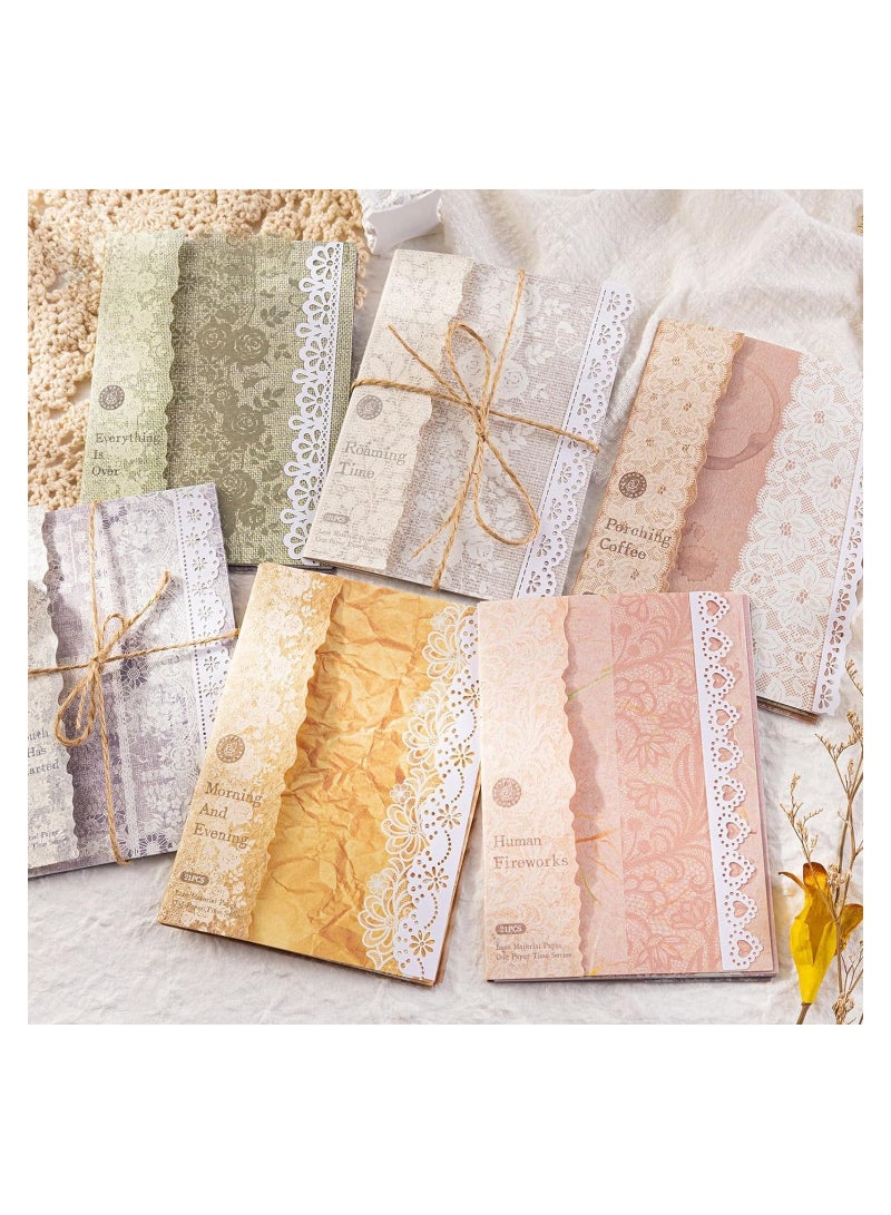 SYOSI 126 Pcs of Scrapbook Paper Vintage Journaling Scrapbooking Supplies Craft Kits for Bullet Journals Junk Journal Planners Aesthetic Room Decor Wall Art Collage Album Picture Frames - Image 1