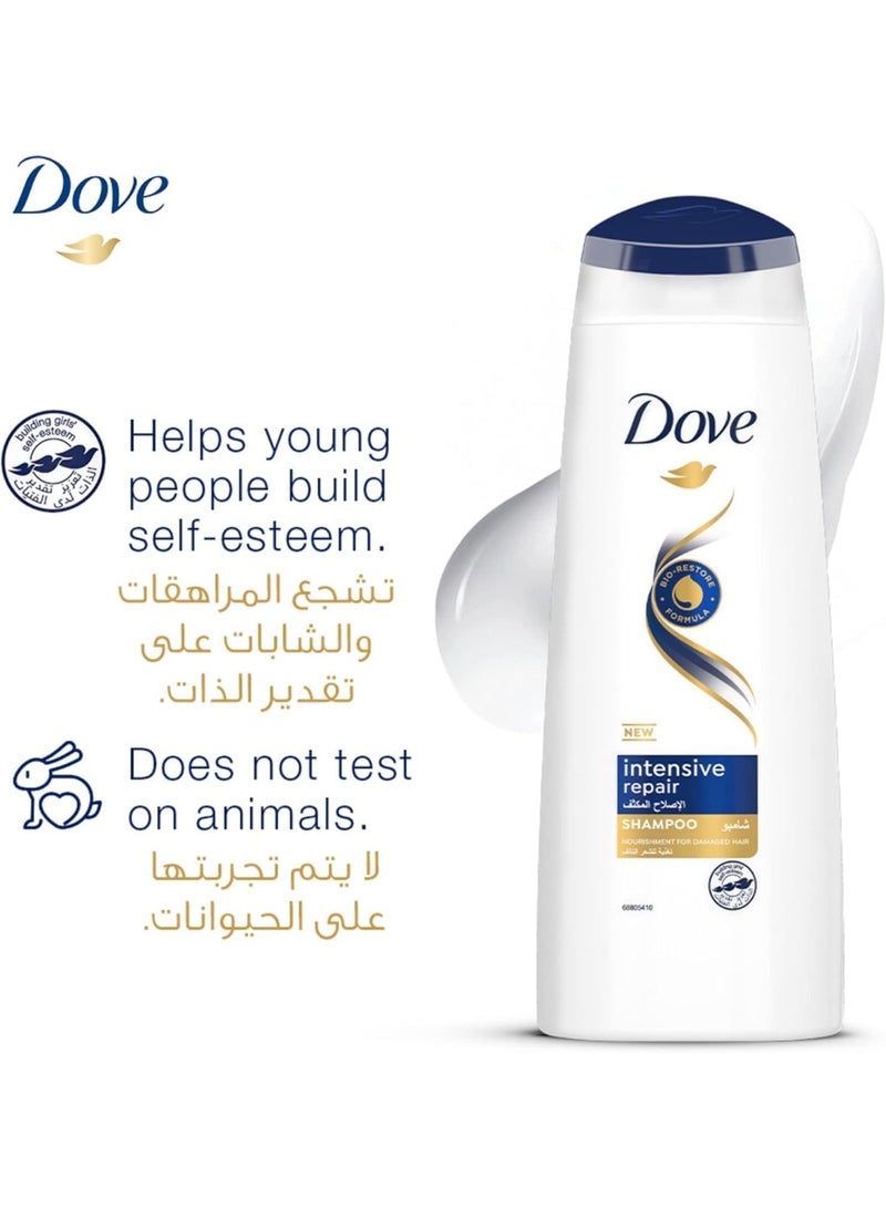 Dove Shampoo Intensive Repair For Damaged Hair + Dove Conditioner Intensive Repair For Damaged Hair-700 Ml (Packaging may vary) - Image 3