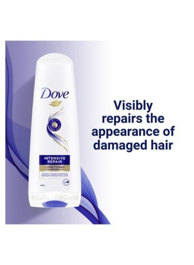 Dove Shampoo Intensive Repair For Damaged Hair + Dove Conditioner Intensive Repair For Damaged Hair-700 Ml (Packaging may vary) - Image 4