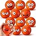 Arrowbash 24 Pcs 25 Face Basketball Stress Balls Bulk Small Funny Face Basketball Squeeze Foam Ball Mini Stress and Anxiety Relief Toy for Sport Party Favors Valentine Birthday Gift Decoration - Image 2