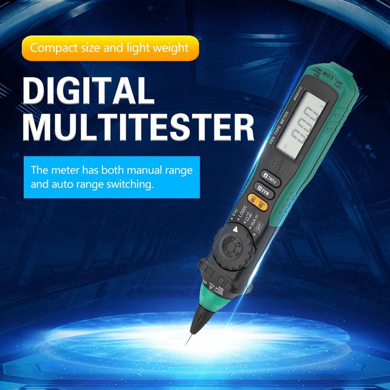 MS8211D Auto Ranging Digital Multimeter Pen Type AC DC Current Resistance Tester - Image 5