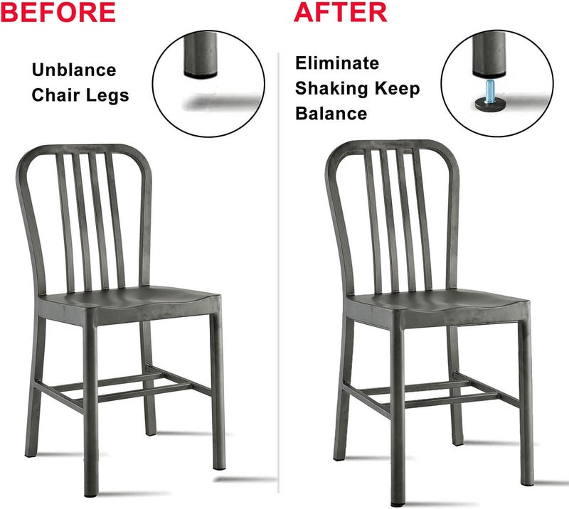 WAFJAMF 24 PCS M6 Thread Adjustable Furniture Levelers Screw in Threaded, Adjustable Levelers Feet Screw On Furniture Glide Leveling for Table, Chair, Furniture Legs (M6 Thread) - Image 3