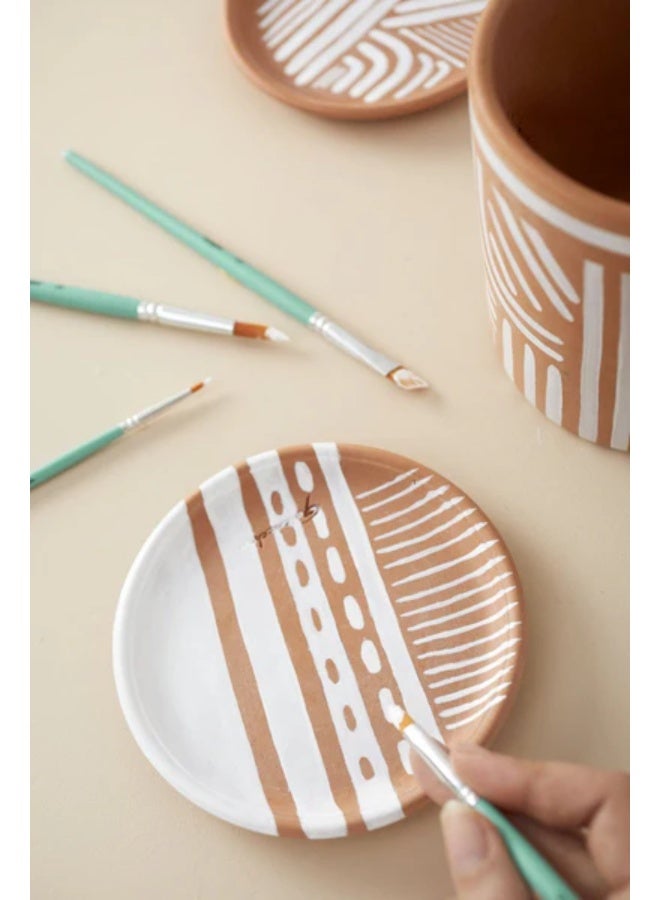 بيبيو فرشاة بيبيو ذهبية مستديرة ذات شعيرات قصيرة، 6 قطع - Image 5