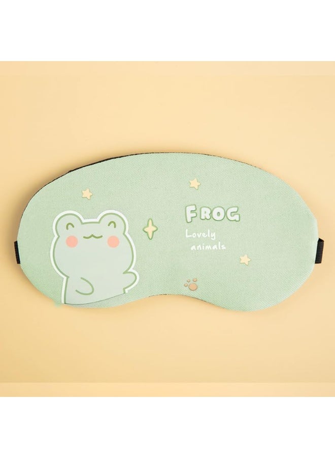 1 Piece Cute Sleep Blindfold Soft Fluffy Cover Eye Cover Shield for Travel Sleeping, Eye Mask with Gel Pack Gel Cold Pads & Cool (Assorted Design) - Image 5