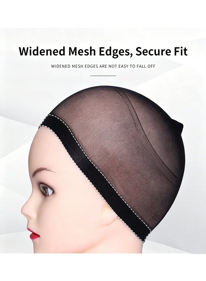 Invisible Elastic Wig Cap HD Mesh Hair Net for Wig Fixing Cosplay Plain Color Wig Cap - Image 4