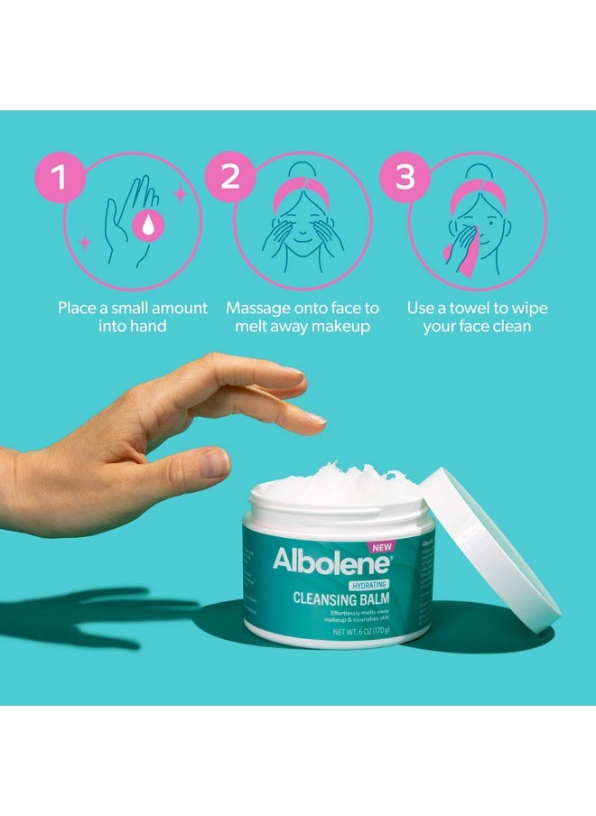 Albolene Cleansing Balm Hydrating Makeup Remover And Face Wash With Shea Butter And Jojoba Oil 6 Fl Oz Packaging May Vary  - Image 5