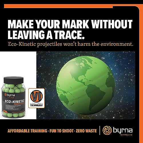 Byrna Eco-Kinetic Projectiles - Training & Recreational Projectile Rounds for Byrna Launchers with Visual Impact Technology - Water Soluble, Easy to Clean, 0.68 Caliber (95 Count) - Image 2