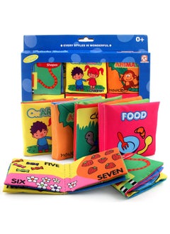 Generic Baby Tail Cloth Book With Ring Paper Tear Not To Rip Suit Enlightenment Early Education Cloth Book Baby Toy-color:4 Short Tail Cloth Books (4 Pages And 8 Sides Each), One Box Volume 0.30kg  - Image 5