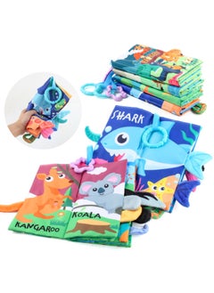 Generic Baby Tail Cloth Book With Ring Paper Tear Not To Rip Suit Enlightenment Early Education Cloth Book Baby Toy-color:4 Short Tail Cloth Books (4 Pages And 8 Sides Each), One Box Volume 0.30kg  - Image 3