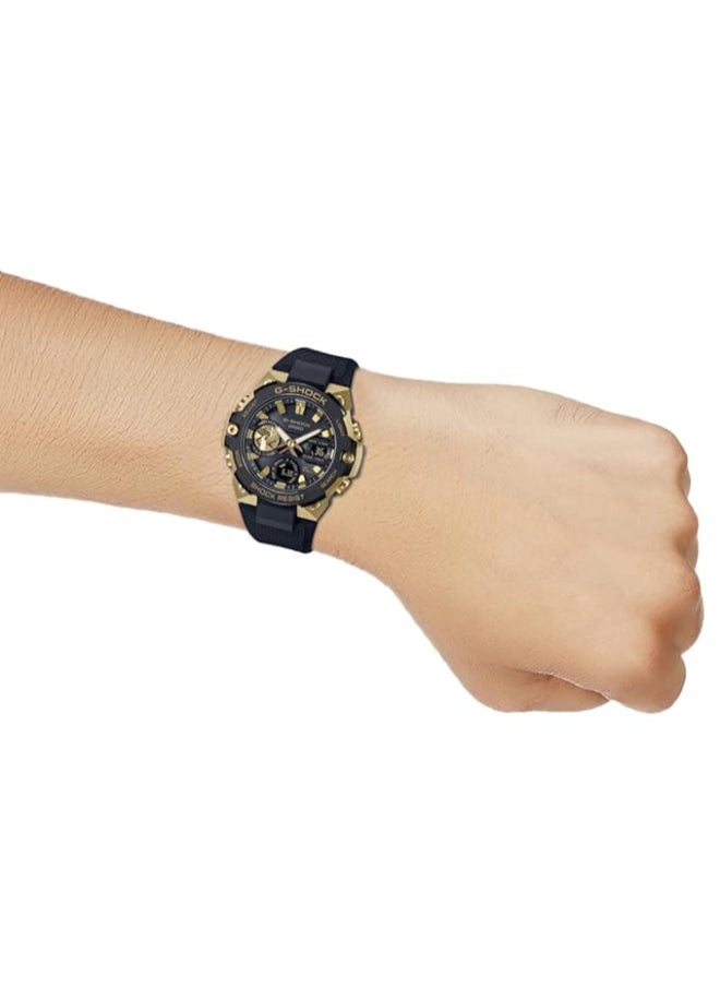 CASIO - Casio Men Watch G-Shock Steel Smartphone Link Tough Solar Analog Digital Black Dial Resin Band GST-B400GB-1A9DR - Image 1
