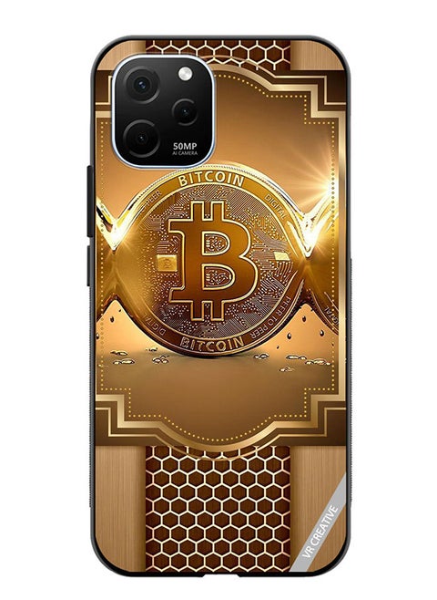Protective Case Cover For Huawei Enjoy 50z Royal Bitcoin Design Multicolour